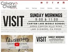 Tablet Screenshot of calvarycanyonhills.com